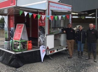 Calor Trailer and staff at the Energy in Agriculture Event