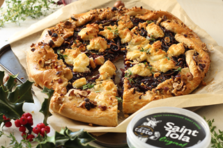Cararmelised Red Onion Goats Cheese Galette