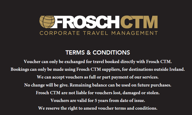 Frosch Ireland Terms & Conditions