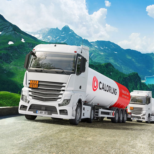 LNG for transport Calor truck